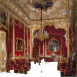 Hau Edward Petrovich Interiors of the Winter Palace. The Boudoir of Empress Maria Alexandrovna - Hermitage